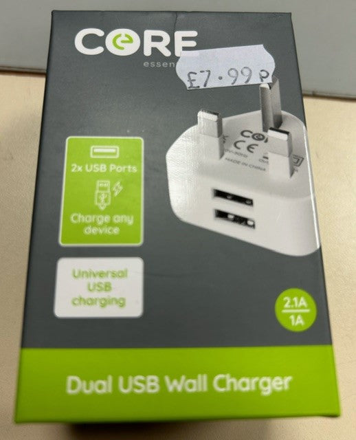 Core Dual USB Wall Charger