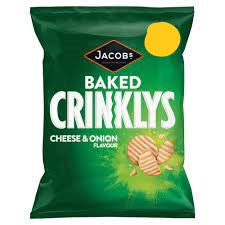 Jacob's Baked Crinklys Cheese & Onion 90g