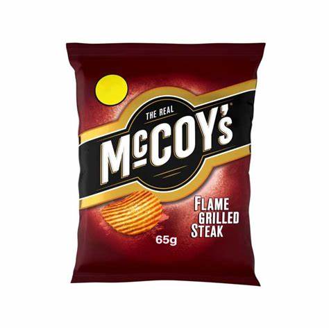 McCoys Flame Grilled Crisps 65g Bag