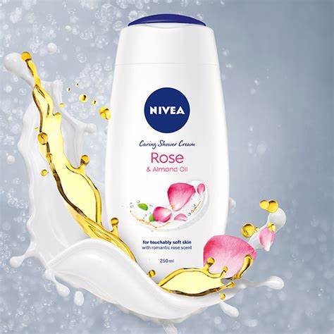 Nivea Caring Shower Cream Rose & Almond Oil 250ml