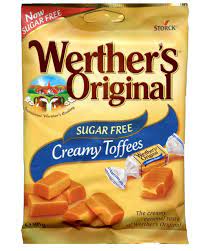 Werther's Original Sugar Free Creamy Toffees 80g Bag