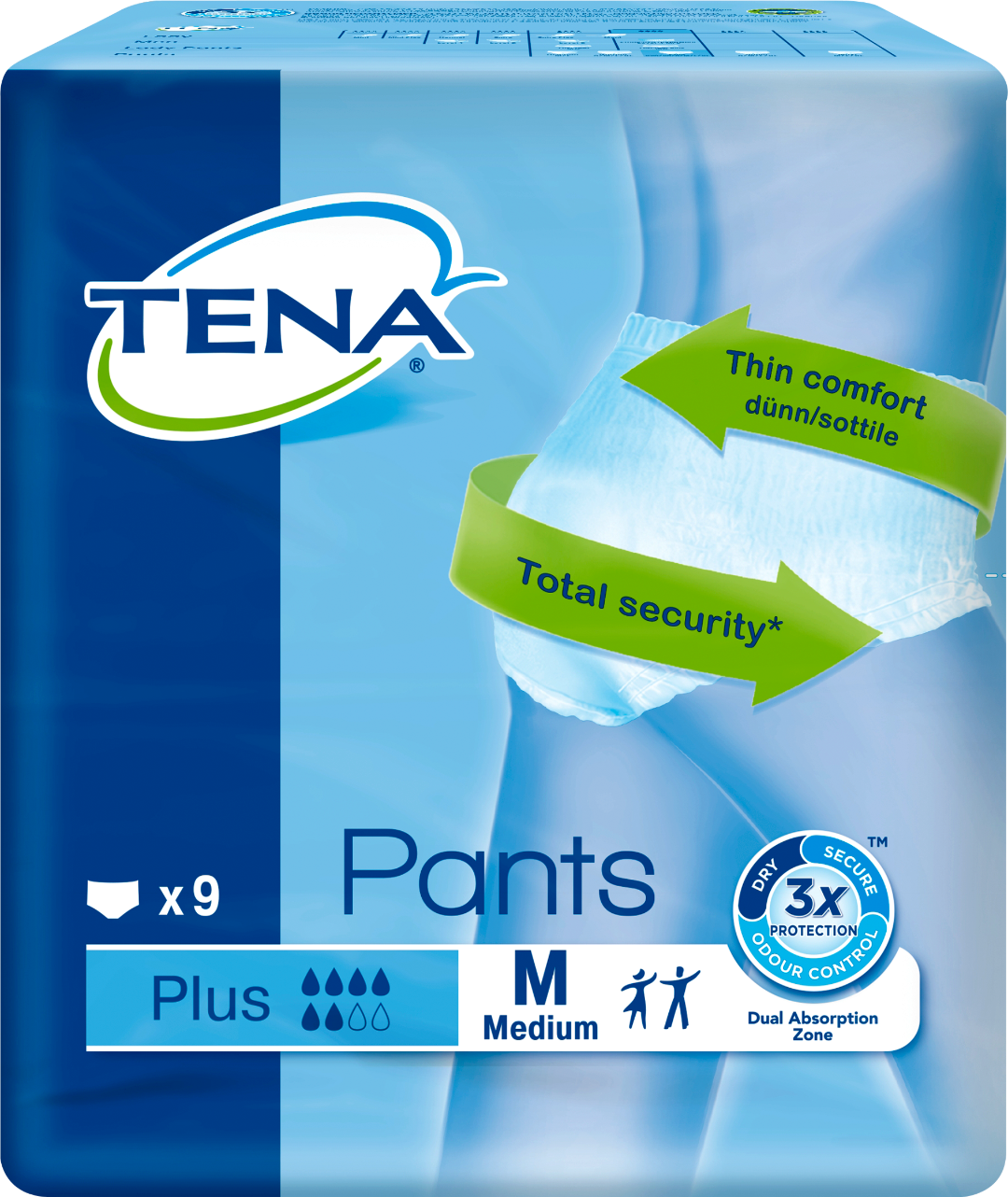 TENA Pants Plus Medium x9