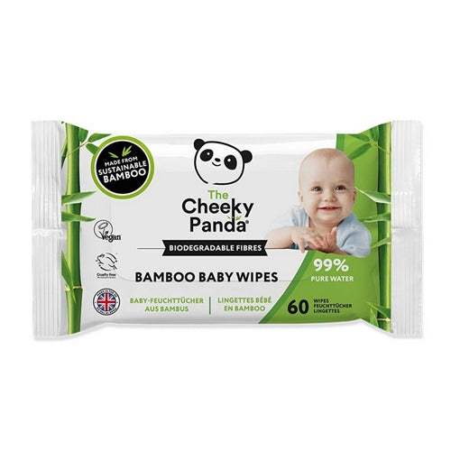 The Cheeky Panda Bamboo Baby Wipes 60s